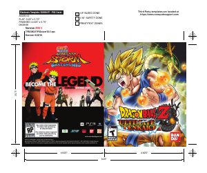 Manual Sony PlayStation 3 Dragon Ball Z - Ultimate Tenkaichi