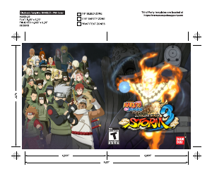 Manual de uso Sony PlayStation 3 Naruto - Ultimate Ninja Storm 3