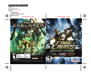 Mode d’emploi Sony PlayStation 3 Time Crisis - Razing Storm