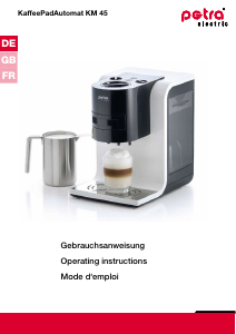 Manual Petra KM 45 Coffee Machine