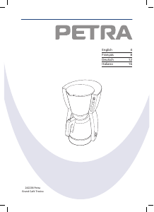 Handleiding Petra KM 52.07 Belluno Koffiezetapparaat
