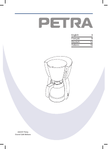 Mode d’emploi Petra KM 52.57 Belluno Cafetière