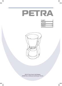 Handleiding Petra KM 55.57 Bologna Koffiezetapparaat