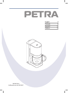 Mode d’emploi Petra KM 58.07 Alu Cafetière