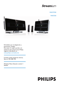 Manual de uso Philips WAS7500 Streamium Reproductor multimedia