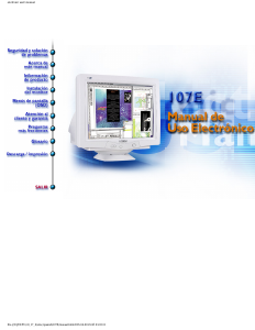 Manual de uso Philips 107E60 Monitor