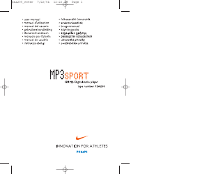 Manual Philips PSA200 Nike Leitor Mp3