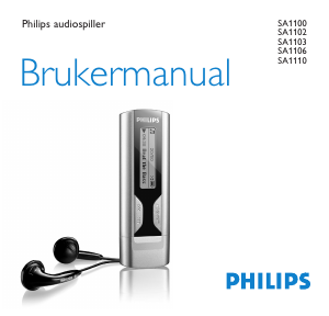 Bruksanvisning Philips SA1105 MP3-spiller