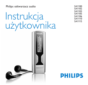 Instrukcja Philips SA1105 Odtwarzacz Mp3