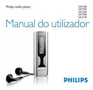 Manual Philips SA1105 Leitor Mp3