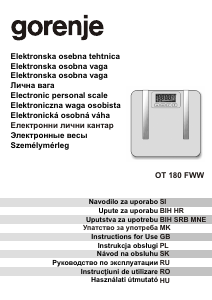 Manual Gorenje OT180FWW Scale