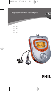 Manual de uso Philips SA238 Reproductor de Mp3