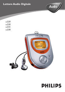 Manuale Philips SA238 Lettore Mp3