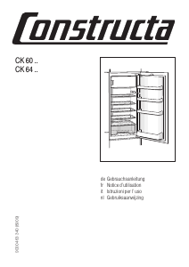 Bedienungsanleitung Constructa CK60230 Kühlschrank