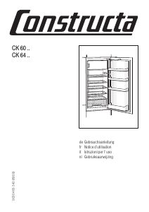 Bedienungsanleitung Constructa CK60430 Kühlschrank