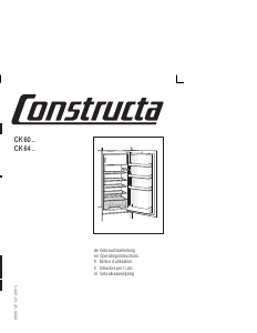 Manuale Constructa CK64244 Frigorifero