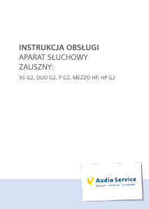 Instrukcja Audio Service P 8 G2 Aparat słuchowy