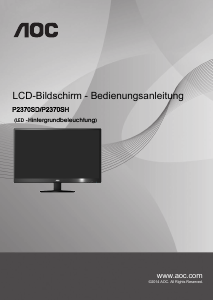 Bedienungsanleitung AOC P2370SD LCD monitor