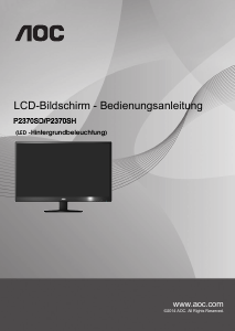 Bedienungsanleitung AOC P2370SH LCD monitor