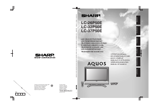 Handleiding Sharp AQUOS LC-37P50E LCD televisie