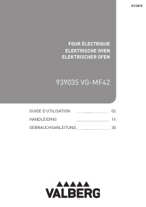 Mode d’emploi Valberg VG-MF42 Four