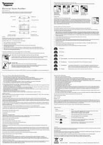 Manual Tommee Tippee Electric Steriliser