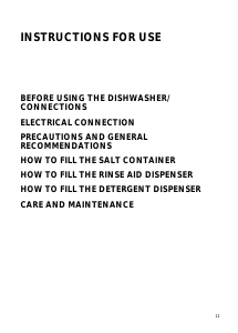 Manual Whirlpool W 75 S Dishwasher