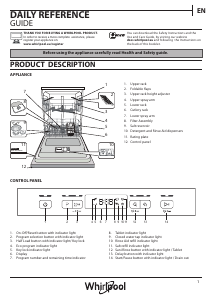 Manual Whirlpool WBC 3B18 X Dishwasher