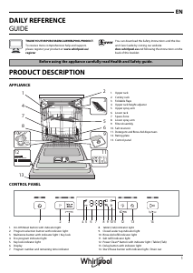 Manual Whirlpool WBC 3C26 PF X Dishwasher