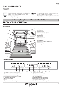 Manual Whirlpool WBO 3O33 DL X Dishwasher