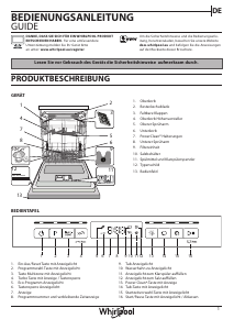 Bedienungsanleitung Whirlpool WBO 3T133 PF X Geschirrspüler