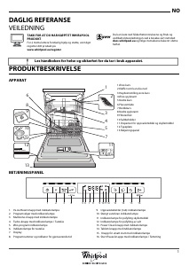 Bruksanvisning Whirlpool WBO 3T323 6P X Oppvaskmaskin