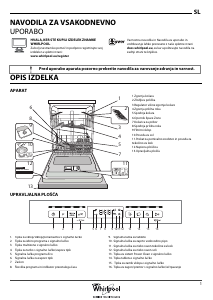 Priročnik Whirlpool WBO 3T323 6P X Pomivalni stroj