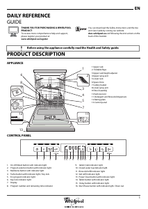 Handleiding Whirlpool WBO 3T323 6P X Vaatwasser