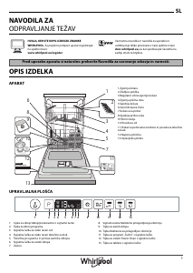 Priročnik Whirlpool WCIO 3O32 PE Pomivalni stroj