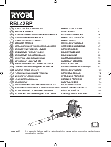 Manual de uso Ryobi RBL42BP Soplador de hojas