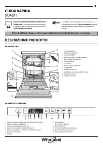 Manuale Whirlpool WCIO 3T333 DEF Lavastoviglie