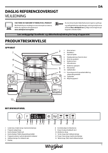 Brugsanvisning Whirlpool WCIO 3T333 DEF Opvaskemaskine