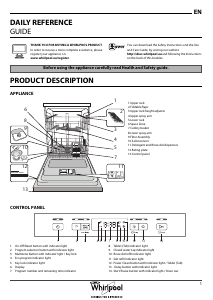 Manual Whirlpool WDBC 3C24 P X Dishwasher