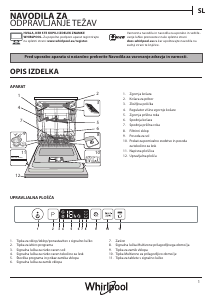 Priročnik Whirlpool WEIC 3C26 F Pomivalni stroj