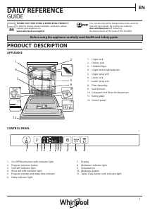 Manual Whirlpool WEIC 3C26 F Dishwasher