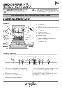 Manual Whirlpool WFC 3B19 X Maşină de spălat vase