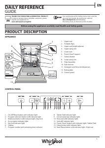 Manual Whirlpool WFC 3C22 P X Dishwasher