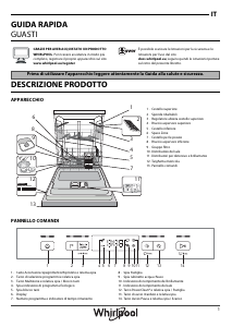 Manuale Whirlpool WFC 3C26 P X Lavastoviglie