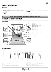 Manual Whirlpool WFC 3C26 X 60HZ Dishwasher