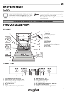 Manual Whirlpool WFC 3C26 X Dishwasher