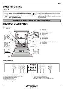 Manual Whirlpool WFE 2B17 X Dishwasher