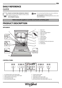 Manual Whirlpool WFE 2B19 Dishwasher