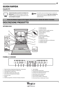 Manuale Whirlpool WFO 3O32 P X Lavastoviglie