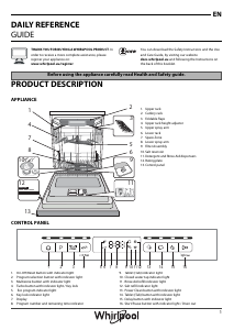 Manual Whirlpool WFO 3O33 DL X Dishwasher